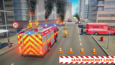 城市消防车救援模拟安卓破解版 V1.0