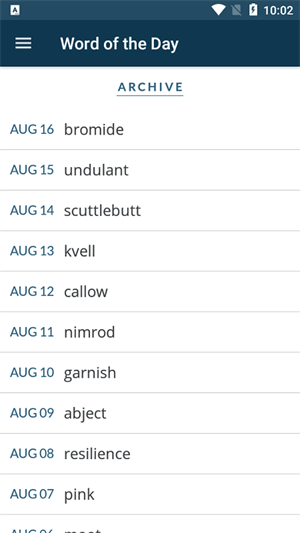 Merriam Webster词典安卓手机版 V7.2